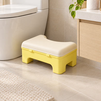 🚽 Toilet Stool | Plastic | Bathroom | Families | Hidden Storage Compartment