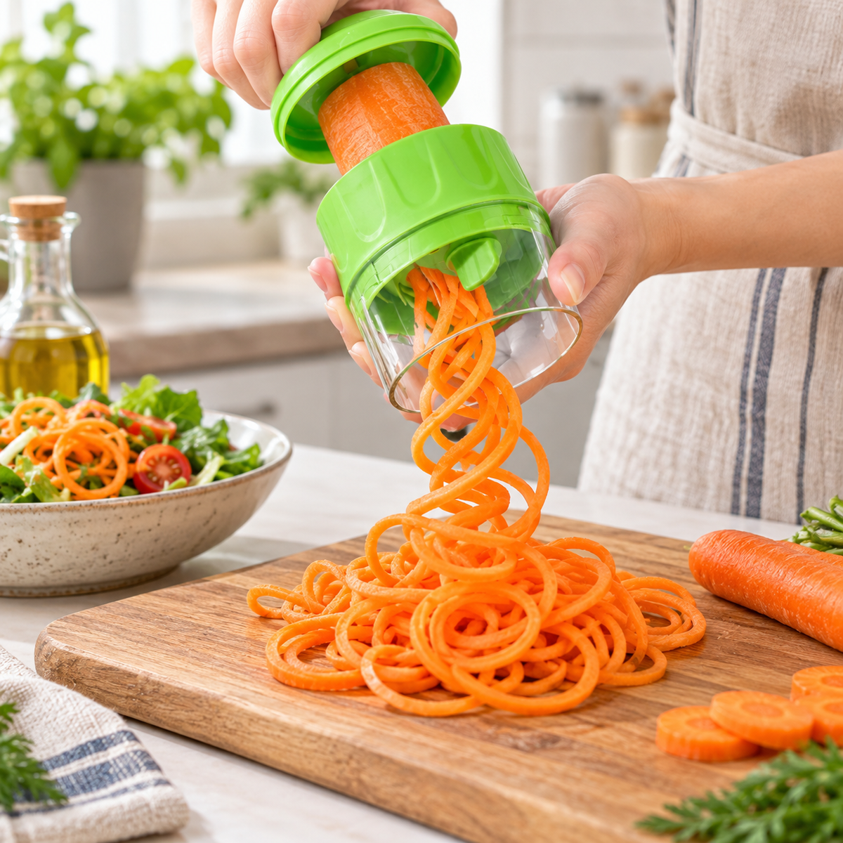 🥒 Spiralizer | Stainless Steel | Kitchen | Cooks | Fresh Veggie Ribbons