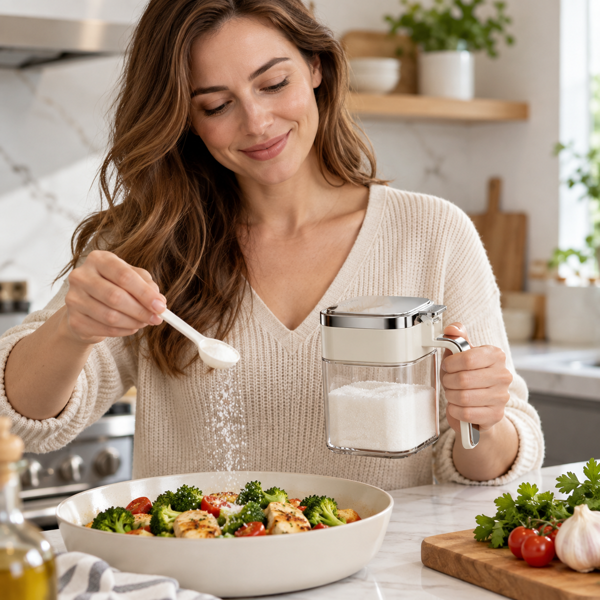 🧂 Spice Storage | Clear Plastic Kitchen | Cooks | Airtight Design