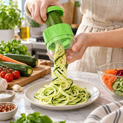🥒 Spiralizer | Stainless Steel | Kitchen | Cooks | Fresh Veggie Ribbons