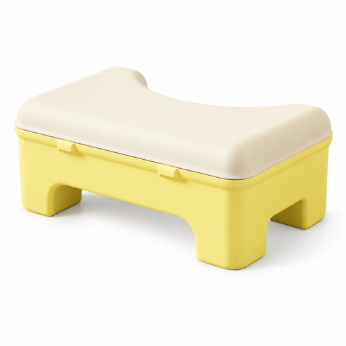 🚽 Toilet Stool | Plastic | Bathroom | Families | Hidden Storage Compartment