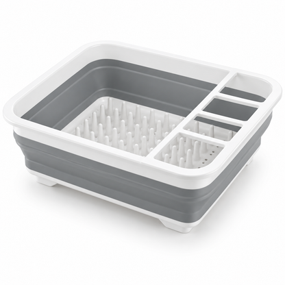 🍽️ Dish Drying Rack | Plastic | Kitchen | Families | Collapsible Storage