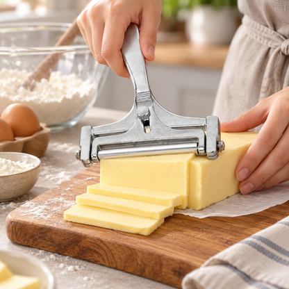 🧈 Butter Slicer | Stainless Steel | Kitchen | Bakers | Even Portions