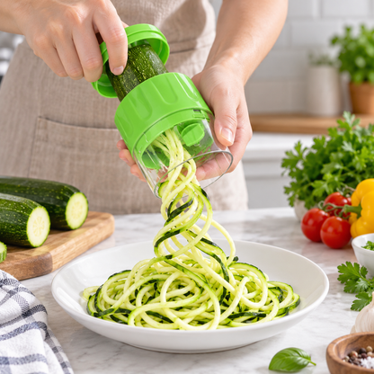 🥒 Spiralizer | Stainless Steel | Kitchen | Cooks | Fresh Veggie Ribbons