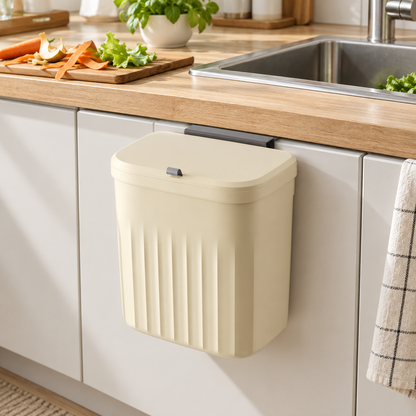 🗑️ Trash Bin | Durable Plastic | Kitchen | Homeowners | Wall-Mounted Convenience