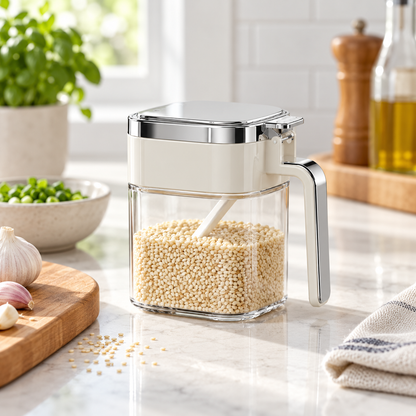 🧂 Spice Storage | Clear Plastic Kitchen | Cooks | Airtight Design