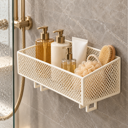 🧴 Bathroom Organizer | Metal Mesh | Vanity | Homeowners | Elevated Storage