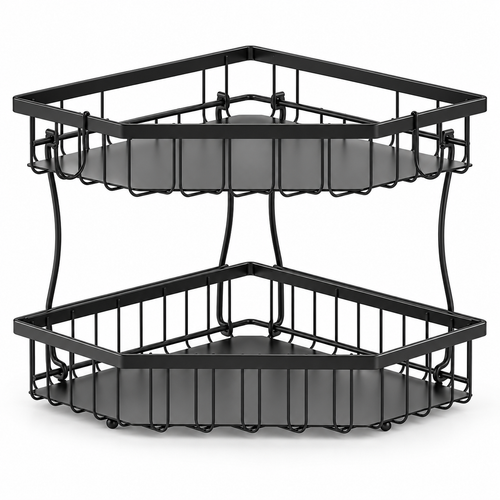 🍎 Fruit Basket | Metal Kitchen | Home Cooks | Two-Tier Storage