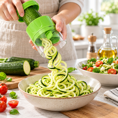🥒 Spiralizer | Stainless Steel | Kitchen | Cooks | Fresh Veggie Ribbons